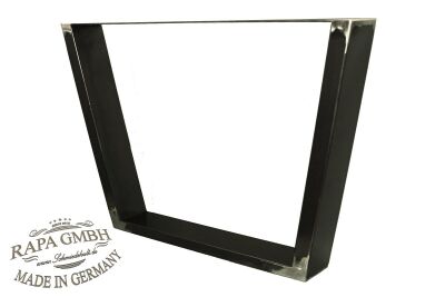 Table frame black Crude steel 600 x 720 Edition 800 Plate in some / 2 Pcs