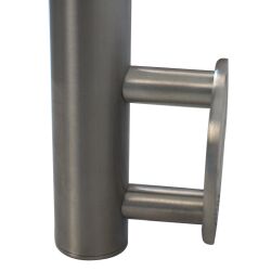 Stainless steel railing posts for glass infill Wall mounting Centre post 1100mm 8mm