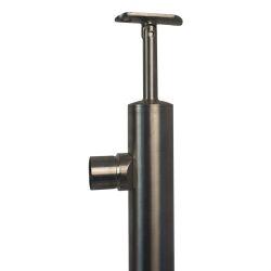 Stainless steel railing posts for bar railing Typ SG02 Wall mounting End post right 1000mm