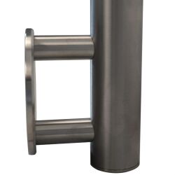 Stainless steel railing posts for bar railing Typ SG02 Wall mounting Centre post 1000mm