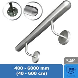 Stainless steel handrail V2A staircase handrail 42,4 with...