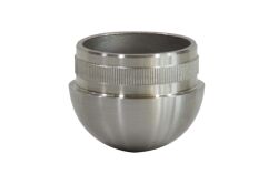 End cap stainless steel V2A grinded for Ø42,4x2mm...
