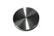 Tappo terminale piatto con ruota in acciaio inox V2A rettificato materiale pieno per tubo tondo Ø42,4 mm