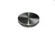 Tappo in acciaio inox piatto 33,7x2mm con zigrinatura Tappo dimpatto in materiale solido