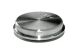 Stainless steel end cap domed 42.4x2mm with knurling solid material impact cap