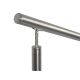Free-standing stainless steel handrail set - movable type FH01 Ja Post and 1 x wall mounting Arched enp cap