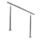 Free-standing stainless steel handrail set - movable type FH01 Ja Floor mounting/surface mounting Flat end cap