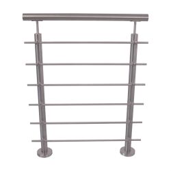 RG01 - Stainless steel railing with 6 filler bars
