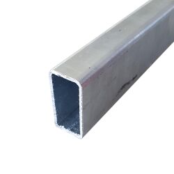 80x50x2 mm tubo de acero galvanizado - desbarbado - sin inglete