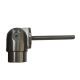 Joint connector adjustable +/- 90° as wall fastening V2A ground for 42.4x2mm handrails