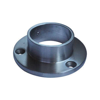 Wall flange stainless steel V2A ground