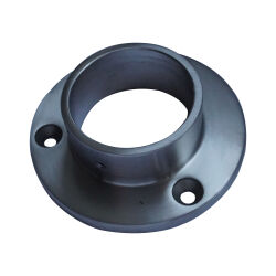 Wall flange stainless steel V2A ground