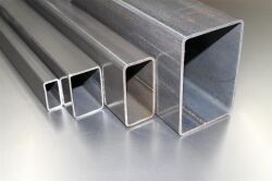 20x15x2 mm rectangular tube square tube steel profile tube steel tube up to 6000 mm not deburred mitre on one side (RA)
