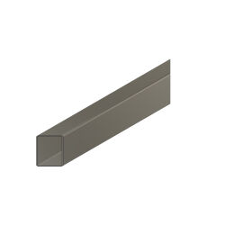 40x20x2 mm Rechteckrohr Vierkantrohr Stahl Profilrohr Stahlrohr bis 6000 mm entgratet Gehrung beidseitig (RB)
