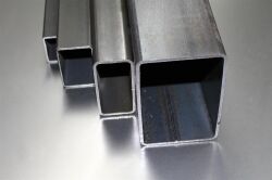 50x25x2 mm tubo rettangolare tubo quadrato tubo profilato in acciaio tubo in acciaio fino a 6000 mm si Mitra su entrambi i lati (RB)