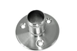 Stainless steel ground anchor pipe connection to plug in for pipe 42,4x2mm, grinded