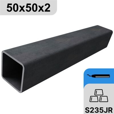 50x50x2 mm Steel pipe Square pipe - deburring - no miter