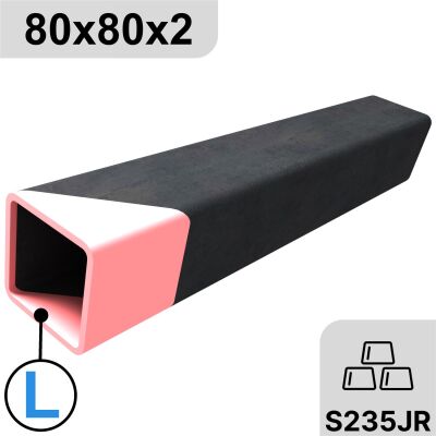 80x80x2 mm steel pipe square pipe miter one side