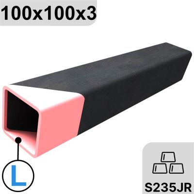 100x100x3 mm steel pipe square pipe miter one side