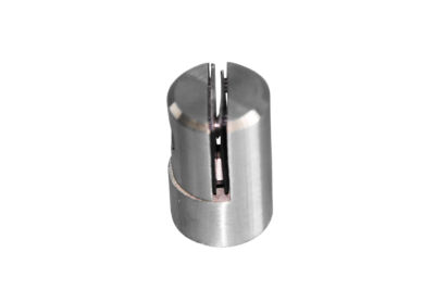 Adattatore per lamiera 25mm V2A acciaio inox opaco spazzolato AISI 304 per lamiere 1,5 - 4 mm per tubi rettangolari