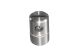 Adaptador de chapa 25mm V2A acero inoxidable cepillado mate AISI 304 para chapas 1,5 - 4 mm para tubos rectangulares