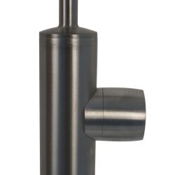 Stainless steel railing posts for bar railing type SG01 Floor mounting End post right 900mm