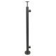 Stainless steel railing posts for bar railing type SG01 Floor mounting End post left