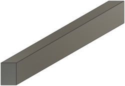 12x5 mm tira de acero plano hasta 6000mm si Mitra en ambos lados, paralela vertical