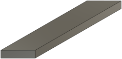 20x5 mm Flachstahl Bandstahl Flacheisen Stahl Eisen bis 6000mm nicht entgratet Gehrung beidseitig gleichlaufend liegend
