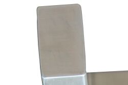 Corrimano in acciaio inox Rettangolare AISI 304 50 x 30 grana 240 macinato Lunghezza 3600 mm