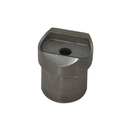 Supporto per corrimano Post top in acciaio inox V2A rettificato per tubo Ø33,7 mm