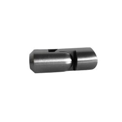 Portacanne di riempimento regolabile in acciaio inox V2A a terra per canne di riempimento da 12mm e pali di ringhiera da 42,4x2mm