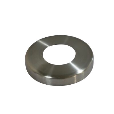 Rosone rotondo in acciaio inox V2A lucido per balaustre 42,4x2mm Ø75mm