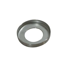 Rosette round stainless steel V2A ground for 42,4x2mm...