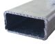 30x15x2 mm galvanized steel tube - deburred - horizontal - mitre on one side