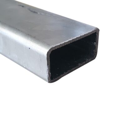 60x40x2 mm galvanized steel tube - horizontal - mitre on one side