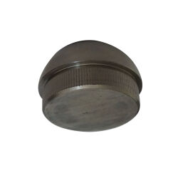 End cap round stainless steel V2A for 42.4x2mm handrails as solid material