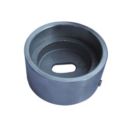 Wall flange anchorage stainless steel V2A ground For 42.4x2mm round tube
