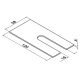 Spacer for side mounting Aluminium rail All-glass railing Easy Glass Smart