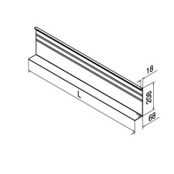 Side-mounted cover strip for all-glass balustrades - Easy Glas Smart