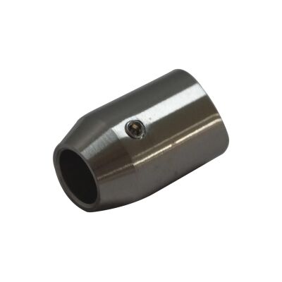 Supporto per asta di riempimento in acciaio inox V2A chiuso per acciaio tondo da 12 mm e tubo tondo da Ø42,4 mm