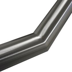 Stainless steel handrail, angled V2A Staircase handrail, polished  Right wall above  Weld seam laminate/ground