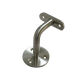 Handrail bracket stainless steel V2A ground as wall fastening for 42,4x2mm handrail without cover rosette