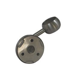 Supporto ad anello in acciaio inox V2A rettificato per corrimano Ø42,4x2 mm