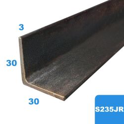 Angolare in acciaio 30x30x3 Angolare in ferro L profilo in acciaio fino a 6000 mm su misura no-Nessun mitra