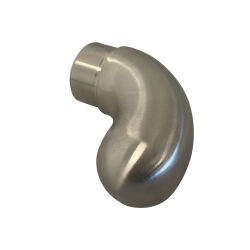 End cap arch with round end for Ø42,4 mm handrail