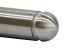 Tapa redonda hueca de acero inoxidable V2A rectificada Para tubo redondo Ø 33,7 x 2mm