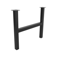 Tischkufe Hannah - H50 aus pulverbeschichtetem Stahl mit verputzten Schweißnähten in Anthrazit (RAL 7016) | 1 Stück