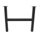 Hannah, H70 gemaakt van poeder-coated staal met gipslassen in anthracie (Ral 7016)