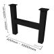 Hannah - H100 galvanized and powder-coated steel in black (RAL 9005)